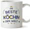 Mugffins Tassen/Becher mit Spruch für KÖCHIN - Auf Deutsch - Beste der Welt - 11 oz / 330 ml - originelles und lustiges Geschenk Mitarbeiter