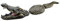 Outdoor-Gartenteich-Alligator, schwimmendes Krokodilharz, Simulations-Ornament für Raubfischkontrolle, Ente, Gartendekoration, Reiherpool