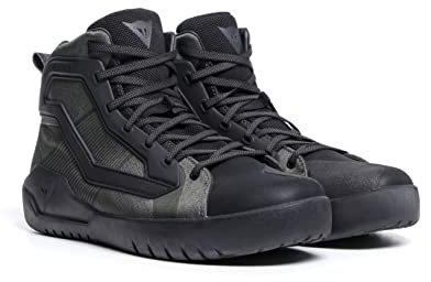 Dainese Urbactive Gore-Tex Shoes, Scarpe Moto Impermeabili, Uomo, Nero/Army-Green, 42