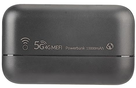 GOWENIC Mobiler 4G-LTE-Hotspot, Entsperrtes 5G-WLAN-Hotspot-Gerät, 300 Mbit/s-Router mit SIM-Kartensteckplatz, Integriertes Tragbares 10000-mAh-Netzteil, Kabelloser WLAN-Netzwerk-Router