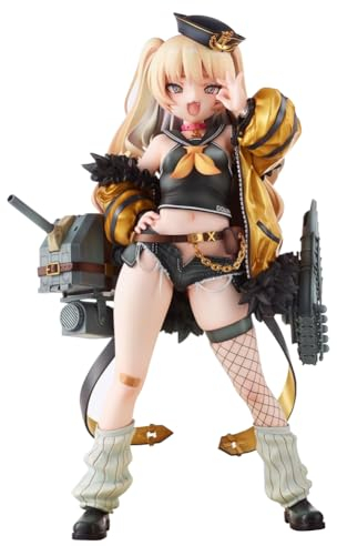 GooyehAzur Lane Figur Anime USS Bache Action Figuren PVC Statue Model Austauschbares ZubehöR Figur Ornament Modell Sammlung Geburtstag 22cm