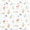TupTam Matelas à Langer à Motifs pour Bebe Filles et Garçons, Animaux de la forêt/Hérisson/Chevreuil/Renard/Lapin/Beige, 70 x 70 cm