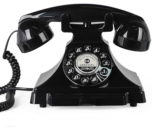 ROOMEDAL Audio-Gästebuch, Hochzeitstelefon, 2024 Audio-Nachrichten, Gästebuch, Aufzeichnung, individuelle Audio-Nachrichten, Audio-Gästebuch für Partys, Hochzeiten, Geburtstage (schwarz)