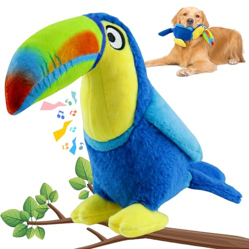 WOWBALA Hundespielzeug Große Hunde Quietschendes Hundespielzeug Interaktives Kauspielzeug Robuster Plüsch Spielzeug Kuscheltier Hund für Kleine, Mittlere, Große Hunde