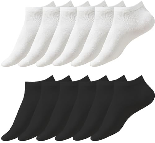 KEYRI 6 Pairs Ankle Socks Low Cut Trainer Socks