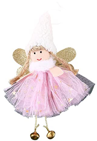 Weihnachtsengel Ornamente Hängend Für Dekorationen Weihnachtsbaumschmuck Niedlicher Anhänger Mit Glöckchen Christbaumschmuck Hängende Ornamente Figuren Weihnachtsengel Ornamente