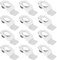 Ieron Lot de 12 Clips pour Cadre Photo, Fermoir pour Cintre, Fixation de Plaque arrière, Clip pivotant à Ressort en métal