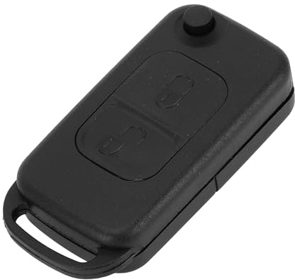 A ABSOPRO 2 Tasten Schlüsselgehäuse Gehäuse Keyless Entry Fernschlüssel Ersatzgehäuse für Mercedes Benz SLK Klasse E113 W168 W202 W203 | Farbe Schwarz, Material Kunststoff, Keyless Entry Fernschlüssel Ersatzgehäuse Für Mercedes-Benz SLK E113 W168 W202