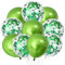 Luftballons Grün,10 Stk Metallic Grüne Luftballons Geburtstag,Konfetti Ballons Grün,Dschungel Deko Geburtstag Ballon,Grün Konfetti Luftballons für Geburtstagsdeko Mädchen Junge,Boho Hochzeit,Babyparty