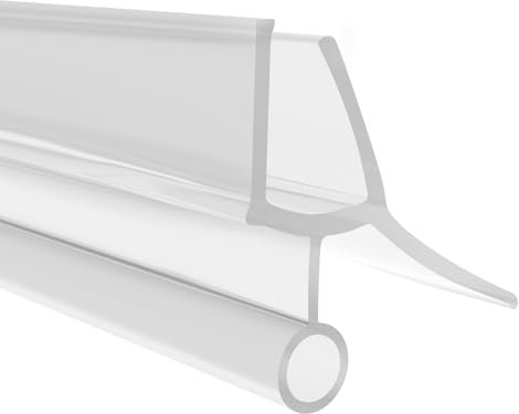 jackfru Joint de douche 100 cm, pour porte en verre de 8 à 10 mm, joint de rechange en PVC, pour porte de douche ou cabine de douche, imperméable (verre 8-10 mm, 1 m)