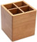 Glixoft Escurridor De Palillos De Bambú Desmontable, Escurridor De Cubiertos, Soporte para Tenedor Y Cuchara, Soporte para Palillos, Caja De Almacenamiento De Cubiertos para Cocina