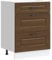 vidaXL Küchenunterschrank Kalmar Braun Eichen-Optik Holzwerkstoff, Spülenunterschrank, Schrank Küche, Lagerschrank, Unterschrank für Küche