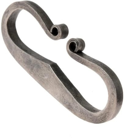 Pera Peris Wikingerzeitlicher Feuerstahl Feuerschläger Funkenschläger Funkeneisen, handgeschmiedet Mittelalter/Feuerschläger der Wikinger-Zeit Lager Feuerstelle Outdoor - Survival