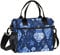 Amooorous Blue and White Retro Blue and White Porcelain Light Adult Lunch Box with Bottle Holder Lunch Bag with Shoulder Strap Women Lunch Bags for Work Girl Outdoor