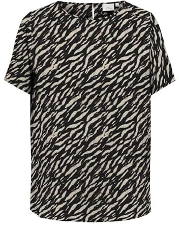 ONLY CARMAKOMA Damen Carvica Life Ss Top WVN Noos, Brush, 52