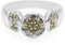 Cavill Indischer Alexandrit-Ring aus 925er Silber, 0,3 Karat, mystischer Farbwechsel, hochwertiger Schmuck, 13 Edelsteine, funkelndes Design, 5,65g Silber.