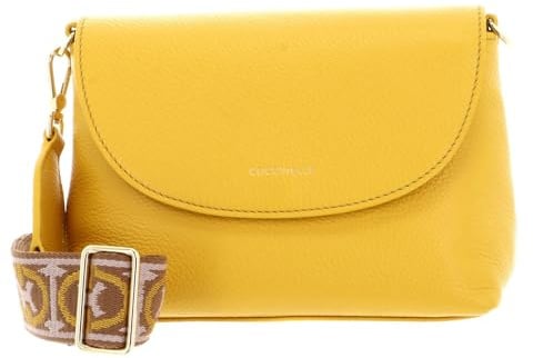 Coccinelle Leder Umhängetasche Paulina Mini Crossbody Bag Soleado gelb
