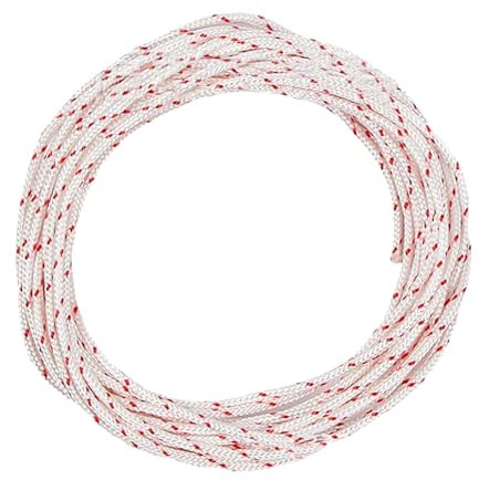 VILITI 10 Meters 3.0mm Lawn Mower Pull Cord for Petrol Lawnmower With Pull Cord Handle Recoil Starter Rope Replacement Universal Engine Starter for Petrol Lawnmower Chainsaw Trimmer (4mm)