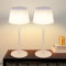 meoaow Tischlampe Kabellos Nachttischlampe Akku - LED Tischleuchte Touch Dimmbar Lampe 2er Set mit USB Aufladbar Weiß 3600mhA Batterie Tischlampen IP44 für Modern Wohnzimmer Schlafzimmer Outdoor