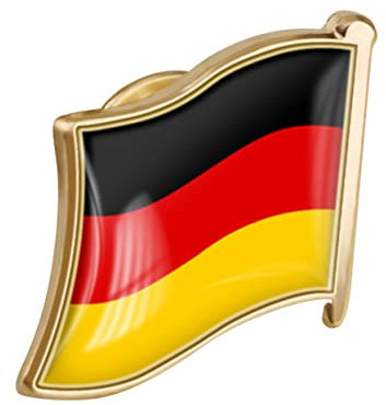 BESPORTBLE Deutschlands Flaggen Brosche Männer Reverspin Metall Anstecker Für Hut Anzug Hemd s Mit Dezentem Design Und Bequemer Textur Zur Betonung Der Patriotismus