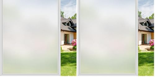 Diboniur Película De Ventana De Privacidad 90 * 200cm, PelíCula Opaca Esmerilada, PelíCula Opaca De Acristalamiento TéRmico, PelíCula De Ventana Adecuada para Oficina, Dormitorio, BañO, Cocina