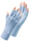 LOZTBUE 1 Paar fingerlose Handschuhe, Sonnenschutzhandschuhe für Damen, UV-Schutz, kühle Seide, Handschuhe, Sonnenschutz, Fahrhandschuhe, unisex für Outdoor-Aktivitäten (Blau, Einheitsgröße)