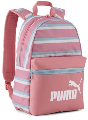 PUMA Jugendliche Phase 13 l Kleiner Rucksack OneSize, Wild Pink Stripes AOP