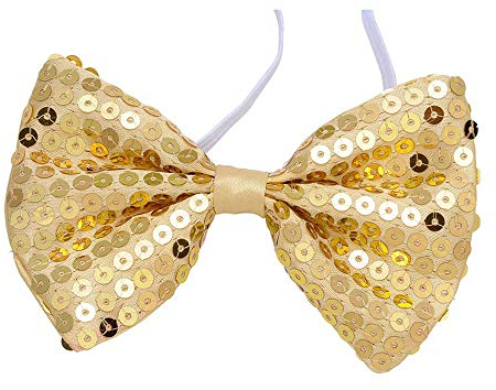 W WIDMANN MILANO Party Fashion - Fliege mit Pailletten, Showgirl, Showman, Kostüm, Accessoire, Karneval, Silvester