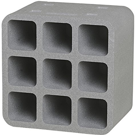 Climapor Casier à bouteilles Cube, gris - pour 9 bouteilles - PRIX SPECIAL GROS CONDITIONNEMENT, 42 pièces
