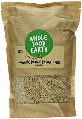 Wholefood Earth Organic Brown Basmati Rice 1kg Vegan | GMO Free | Source of Fibre | Certified Organic