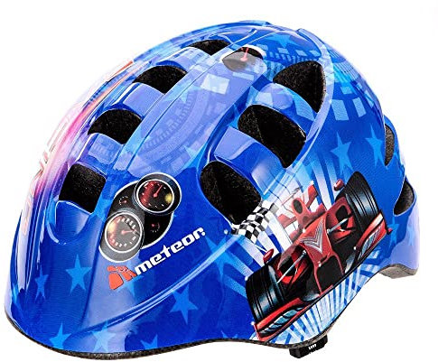meteor® Kinderfahrradhelm Sicherer Fahrradhelm Kinder-Helm rollerhelm mädchen kinderfahrradhelm für Mountainbike Inliner skaterhelm BMX fahradhelm Scooter Jungen Bike Helmet SIZE: M 52 bis 56 cm 235 g