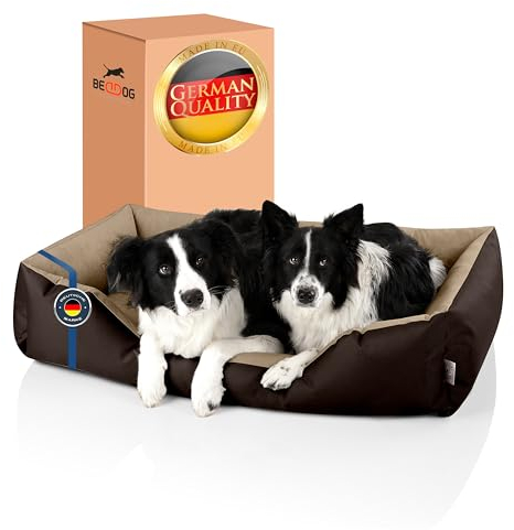 BedDog Hundebett XXL - Hundekissen - Hundekorb - Hundecouch - Hundesofa - Bezug abziehbar, Waschbar, für Mittel-Große Hunde
