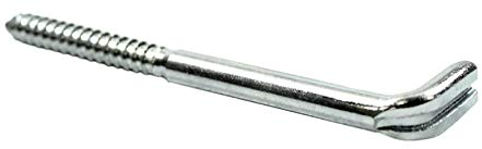 SN-TEC Schraubhaken/Wandhaken verzinkt gerade 100mm mit Schlitz (10 Stück)