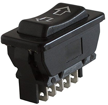 WITTKOWARE KFZ Fensterheber-Taster mit Pfeil-Symbolen (Gleichstrommotor-Wendeschalter, AUF/AB oder Links/Rechts), max. 20A, 12V/DC