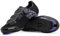 Tommaso Pista Aria Elite Knit Quick Lace Damen Spin Class Ready Fahrradschuh und Bundle mit kompatibler Stollen, Look Delta, SPD - Schwarz, Lila, Schwarz (schwarz / pink), 40 EU