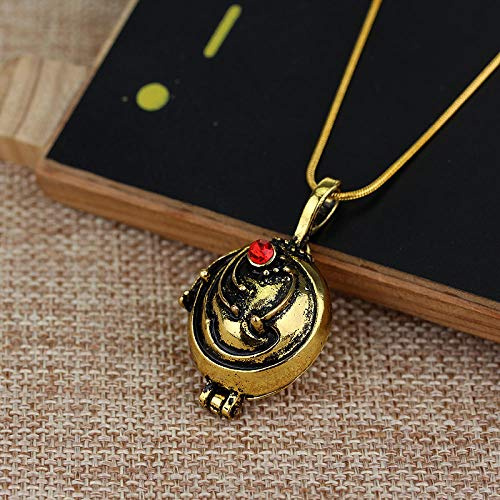 MNMXW Die Vampir Halskette Elena Gilbert Mode Anhänger Foto Medaillon Schmuck Männer Frauen Weihnachtsfeier Geschenk-Golden