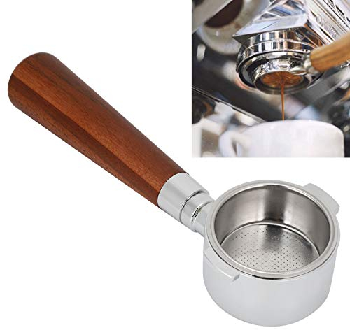 Portafiltro sin fondo desmontable de 51 mm, mango de preparación del portafiltro para cafeteras Portafiltro profesional sin fondo(#3)