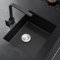 Cocina Nano Fregadero, Grifo Giratorio de 360 ​​°, Lavabo de undercounter, Fregadero Incorporado, Fregadero de Vegetales Hechos a Mano de Acero Inoxidable 304,42 * 35cm