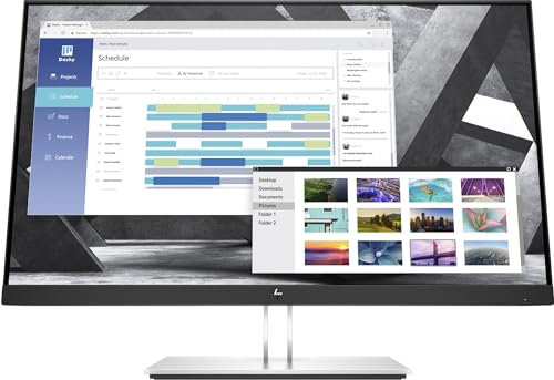 HP Monitor IPS E27q G4 de 27 pulgadas, panel IPS, resolución de 2560 x 1440, respuesta de 5 ms, HDMI