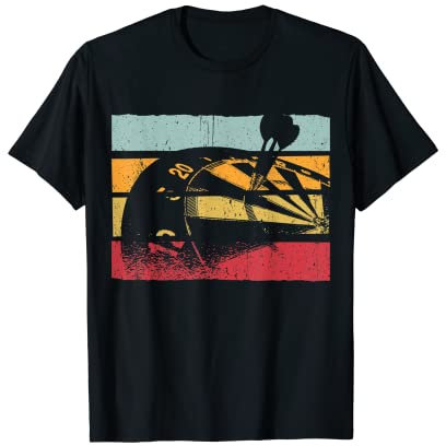 Retro Darts Jersey Vintage Darts Geschenk Design I Darts Kostüm T-Shirt