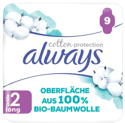 always Ultra Binde Cotton Protection Long mit Flügeln MP 9 - Magic Paper
