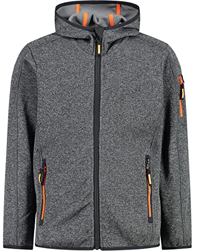 CMP Jungen, Kid Jacket Fix Hood, Anthrazit-Zement, 104