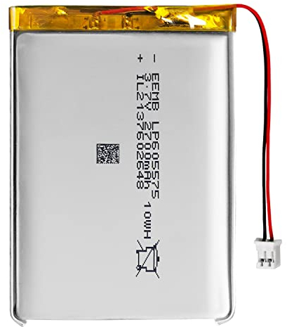 EEMB 3.7V Lipo Battery 2700mAh LP605575 Lithium Polymer Ion Battery Rechargeable lithium ion polymer battery with JST connector