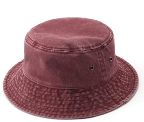 KeepSa Fischerhut Baumwolle Damen/Herren Faltbar Einfarbig Bucket Hat Sonnenhut Anglerhut, Outdoor Hut Sommermütze Garten Camping Wandern Reisen Strandhut