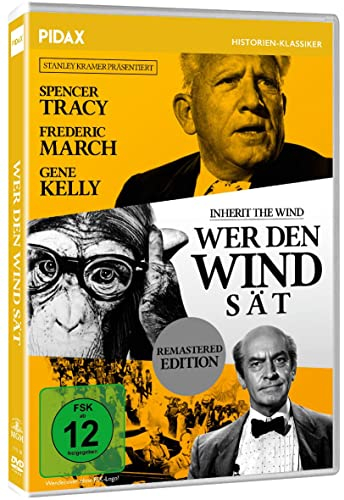 Wer den Wind sät (Inherit the Wind) / Spannendes Meisterwerk mit Starbesetzung (Pidax Historien-Klassiker)