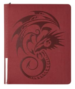 Dragon Shield Zipster Regular Binder | 20 Sideloading 18-Pocket Pages, Robust D-lock Rings, Trading Card Album for Pokemon, MTG, YuGiOh, TCG, OCG & Sports Cards | Blood Red