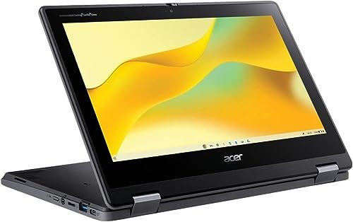 acer Chromebook Spin 511 R756T R756T-C9PB Écran tactile convertible 2 en 1 Chromebook HD 1366 x 768 Intel N100 Quad-core (4 cœurs) 8 Go RAM totale SSD 64 Go Mémoire flash 64 Go Shale