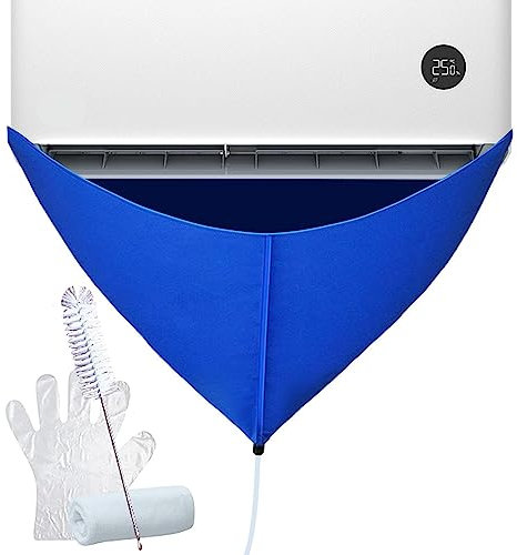 Copertura per la Pulizia del condizionatore d'Aria | Copertura per Lavaggio AC Riutilizzabile | Kit per Pulizia Aria condizionata Impermeabile | Borsa di Lavaggio AC per Aria condizionata a Parete