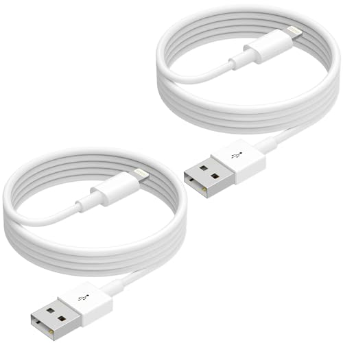 iPhone Ladekabel 2M 2 Pack, Apple MFi Certified iPhone Kabel USB auf Lightning Kabel 2 Meter Kompatibel Mit iPhone 14 13 12 Pro Max XS XR X SE 8 Plus 7 6 6S 5 5S