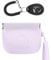 FIDWALL Custodia in Silicone per Cani,Chiusura Automatica,con Il Clicker per Cani,da Passeggio per Cani e Gatti,Formato Tascabile,Facile da Pulire,Inodore,Borsa da Allenamento Portatile(Viola Chiaro)